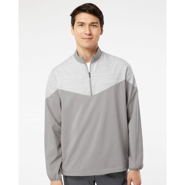 Heather Chevron Quarter-Zip Windshirt Thumbnail