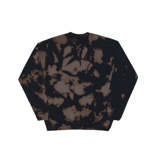 Essential Fleece Bleach Wash Crewneck Sweatshirt Thumbnail
