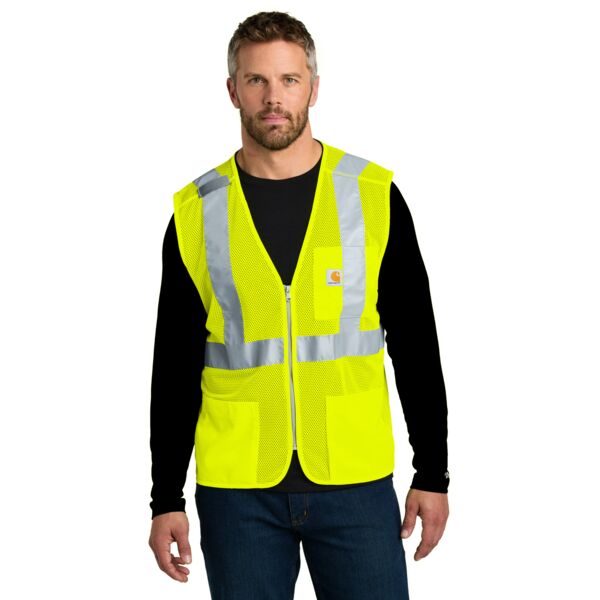 Ansi Class 2 Mesh Zip Front Vest Thumbnail