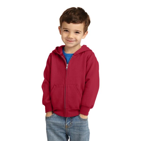 Toddler Core Fleece Full Zip Hooded Sweatshirt Thumbnail