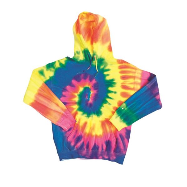 Blended Tie-Dyed Hooded Sweatshirt Thumbnail