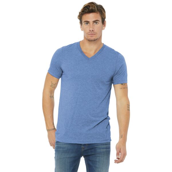 Unisex Triblend Short Sleeve V Neck Te Thumbnail