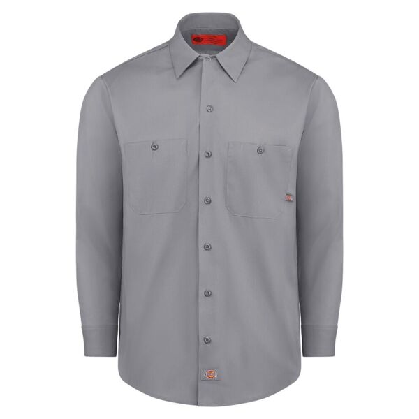 Men's Tall Industrial Long Sleeve Work Shirt Thumbnail